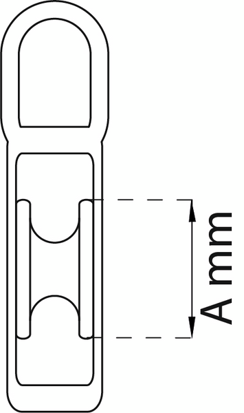 TALJA ENKEL 30MM GALV 502 FÖR 9MM REP