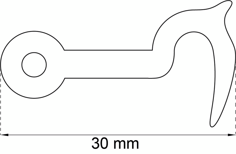 SCHATULLHAKE HABO 1306 MÄSS 30MM