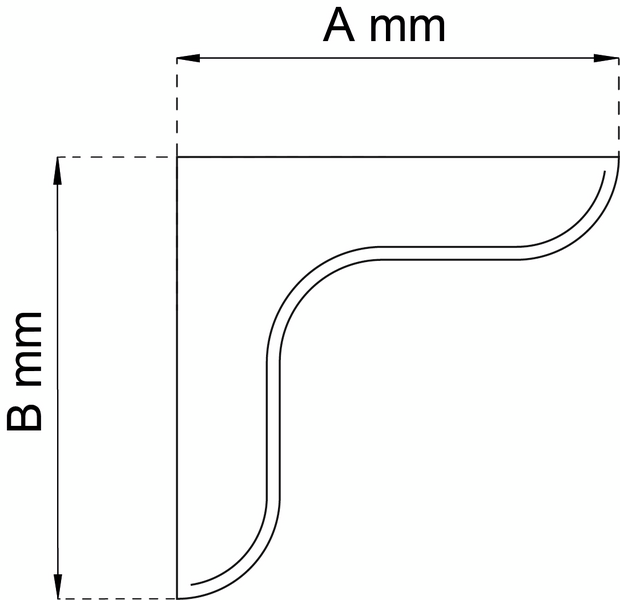 KONSOL HABO HOBBY VIT 180MM