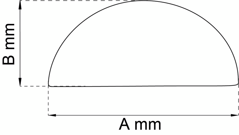 BUFFERT VIT PLAST Ø 55MM 81 HÖJD:25MM SJÄLVHÄFTANDE