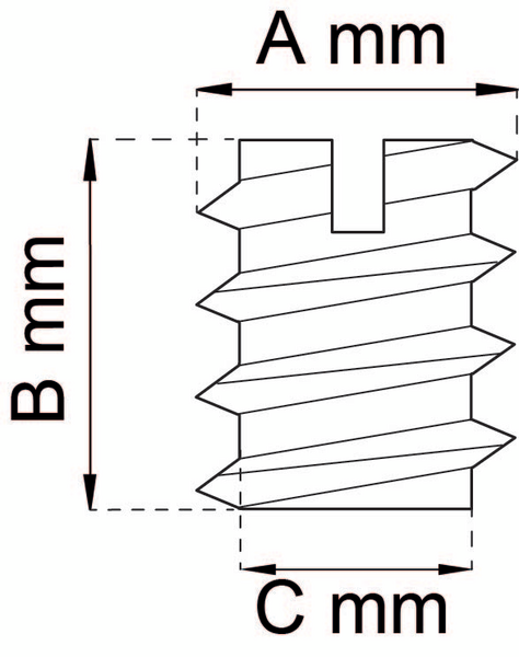 RAMPAMUFF HABO 1212 M4 8X8MM 4ST