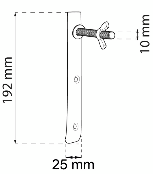 DÄCKHÅLLARE 102MM ELFÖRZINKAD 8519