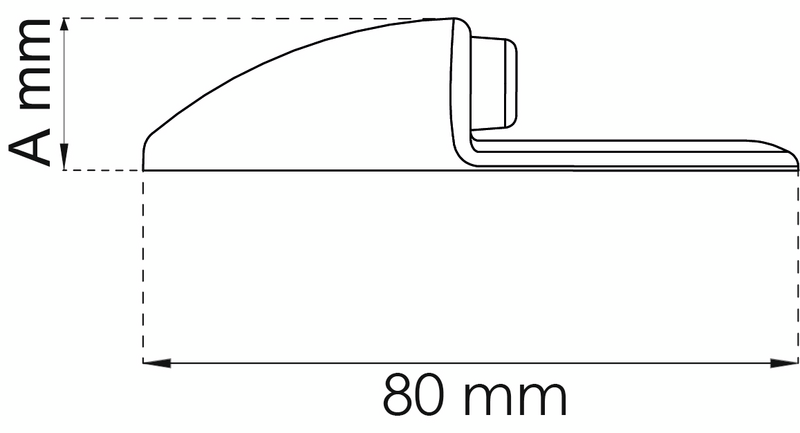 DÖRRSTOPP HABO 2895 ROSTFRI PP, 2895 ROSTFRI PP