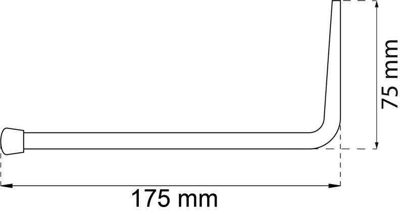 STEGHÅLLARE 8507 GALV 176MM 8507 176 MM GALV