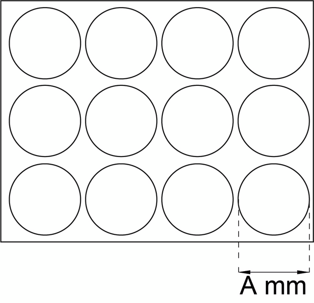 GOLVSKYDD RUND VIT 20+38MM 20P 106 FILT