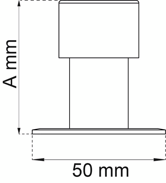 DÖRRSTOPP HABO 2892 RF 50MM SB