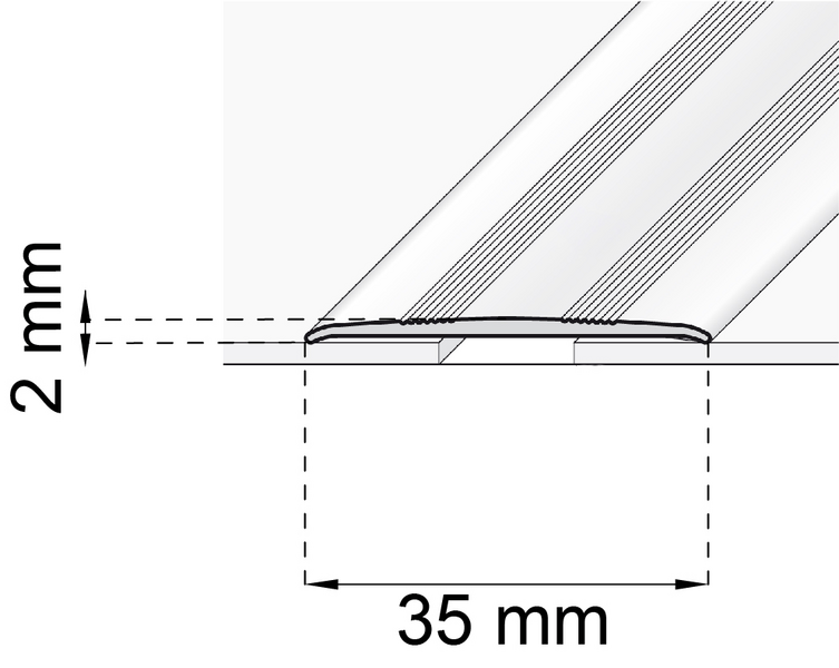 SKARVLIST HABO SA08 SILV SB 2000MM, SA08 2000MM SILVER SB