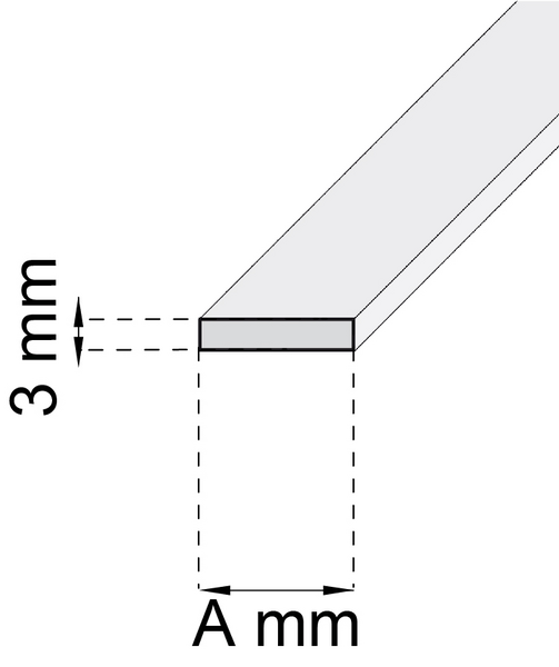 SKENA HABO FLAT B00 ALU 15X1000MM