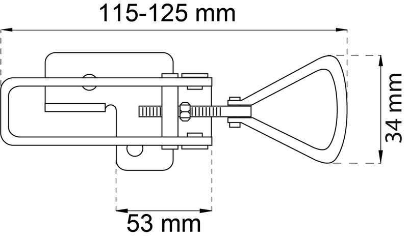 EXCENTERLÅS HABO 5 RF 115-125MM