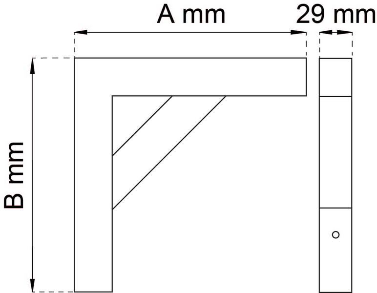 KONSOL HABO 300 SVART 140X200MM