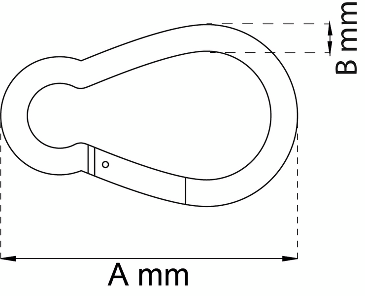 KARBINHAKE HABO 245-I RF 316 50X5MM