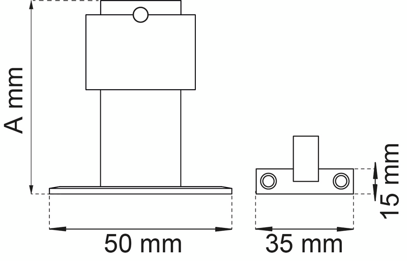 DÖRRHÅLLARE 393 RFR-CL 100MM