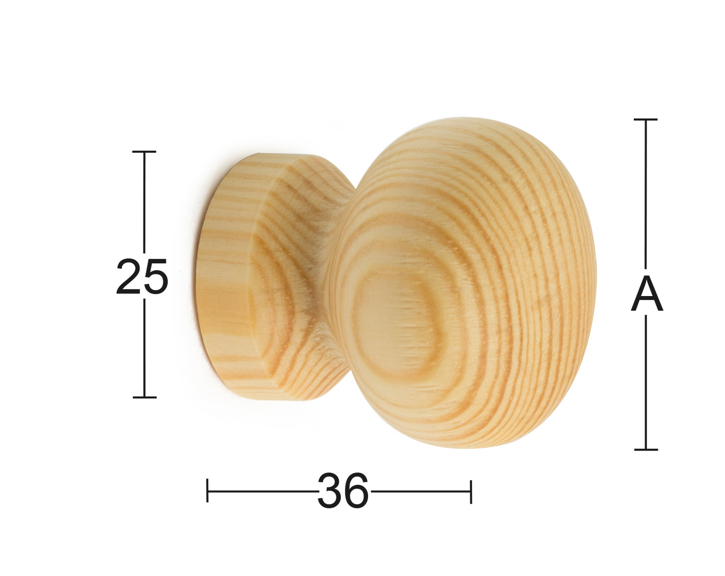 KNOPP HABO DAVID FURU D30MM 2ST