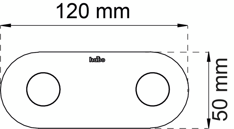 DUBBELKROK HABO GENTLE P RF 50X120MM