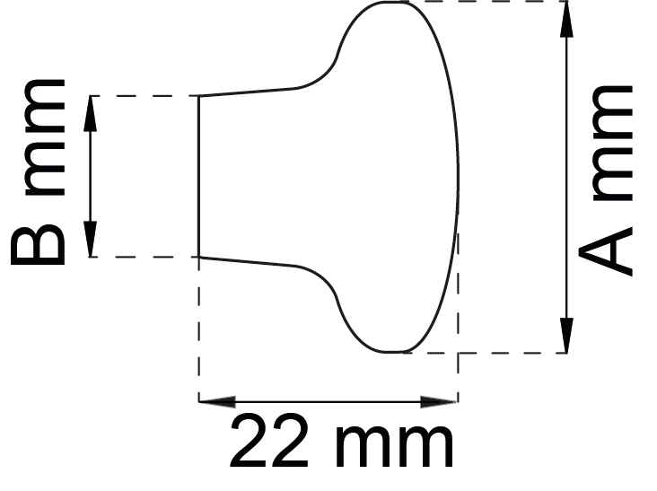 KNOPP HABO MARCUS VIT D32MM 2ST