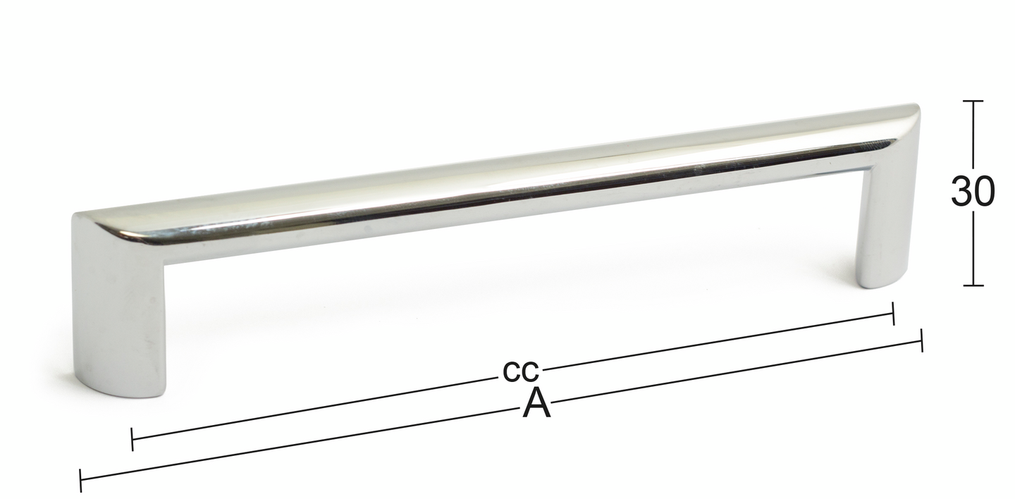 LÅDHANDTAG HABO NOVA KROM CC128MM 2ST