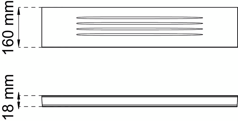 FÖNSTERBÄNK VITVEN 1100X160X18