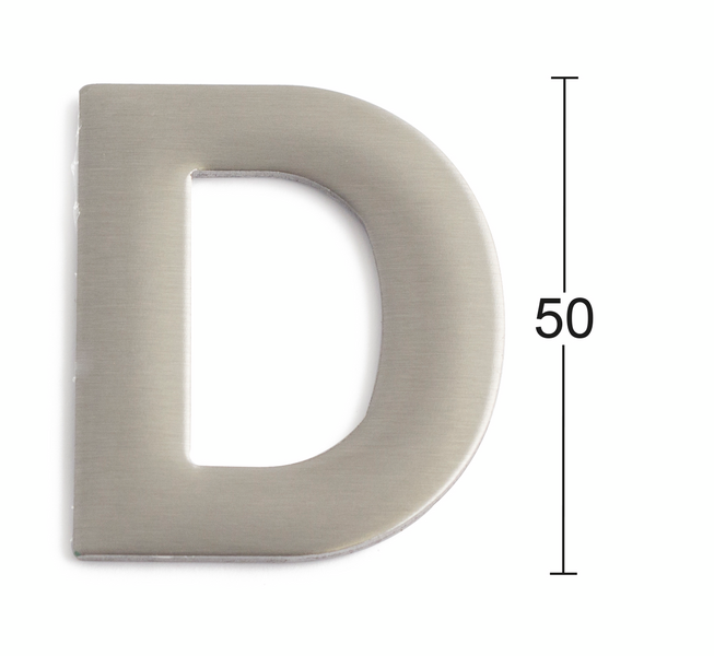 BOKSTAV HABO SJÄLVHÄFTANDE D RF 50MM