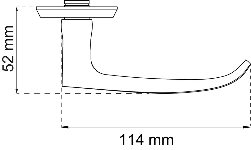 DÖRRHANDTAG A1871 CLEAN POL PP