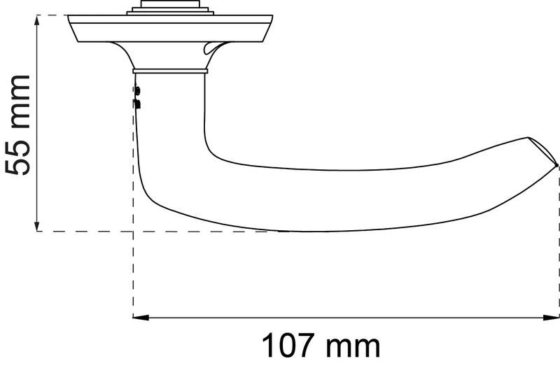 DÖRRHANDTAG HABO A6696 KROM ID, PP
