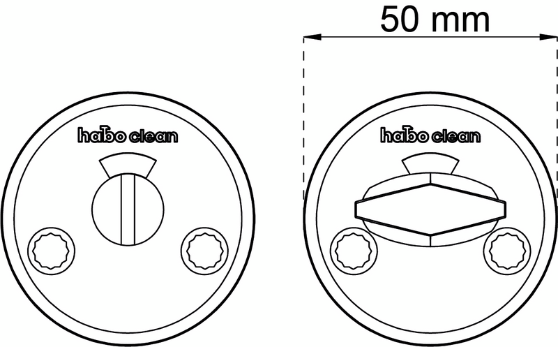 WC-BESLAG HABO A262 CLEAN POLERAD