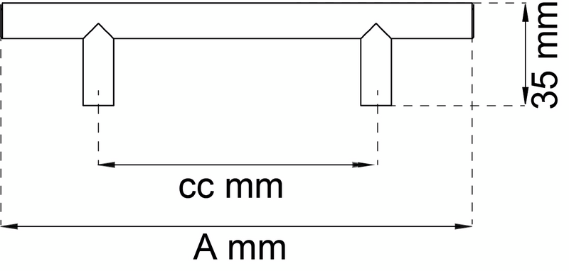 LÅDHANDTAG HABO SANNA RF CC128MM 2ST
