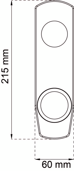 TÄCKSKYLT HABO 60 TENN 215X60MM