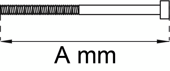 CYLINDERSKRUV HABO HÖGHÅLLFASTHET, M5X60MM 4ST