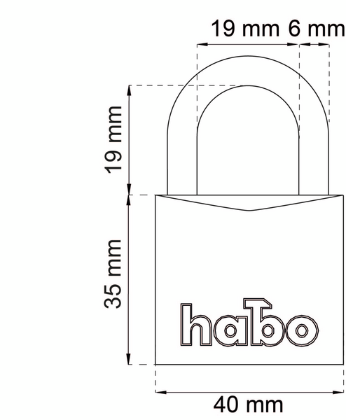 HÄNGLÅS HABO 903-1 TWIN KLASS 1 SB