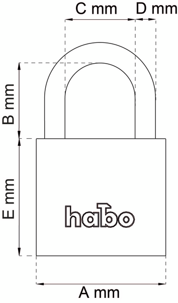 HÄNGLÅS HABO 900-1 KLASS1 SB