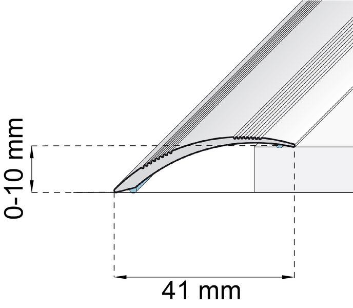 NIVÅLIST HABO SA48 GRAFITGRÅ 1000MM, SB