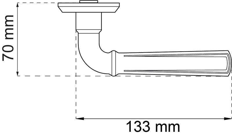 DÖRRHANDTAG HABO ORLANDO RF MED RETURFJÄDER PP
