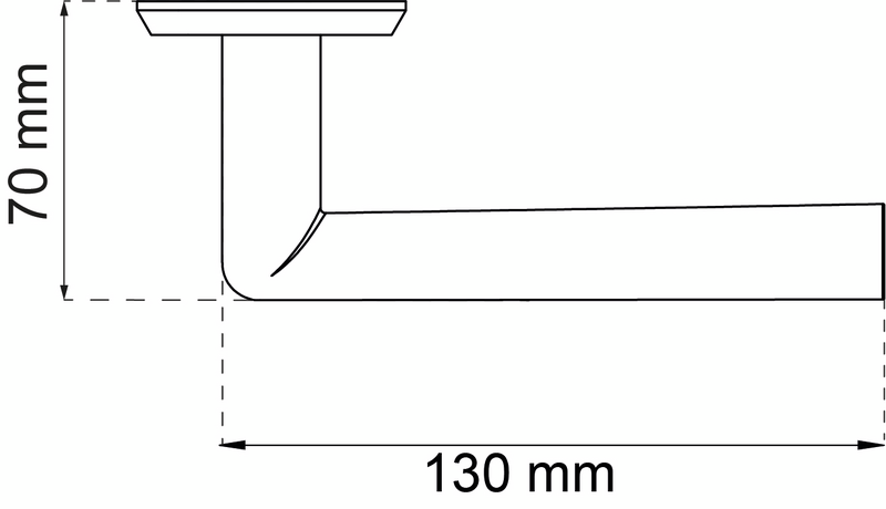 DÖRRHANDTAG HABO BOSTON RFR PP, RETURFJÄDER PP
