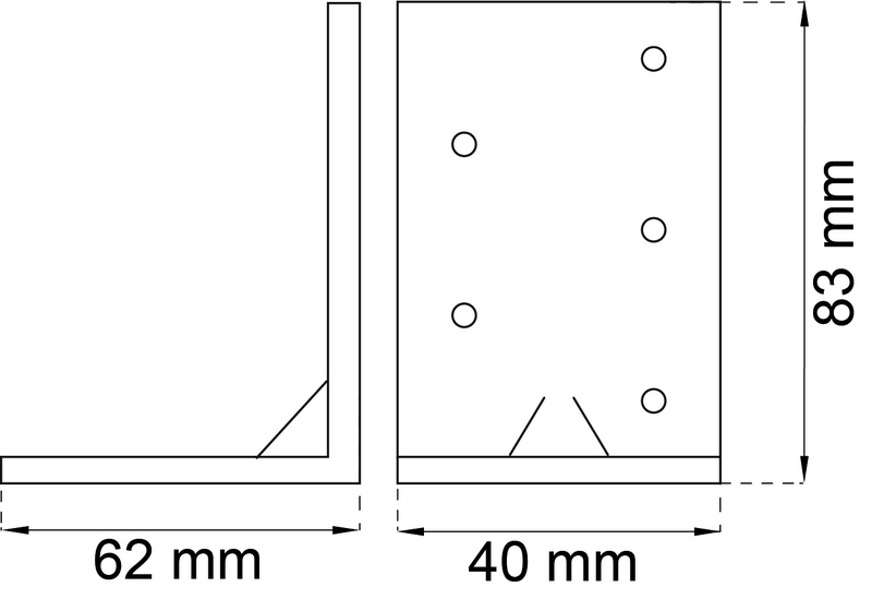VINKEL HABO 415MF VFZ 83X62X40MM