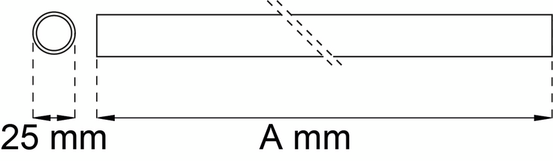 DP-RÖR HABO 2200 KROM 25X2480MM
