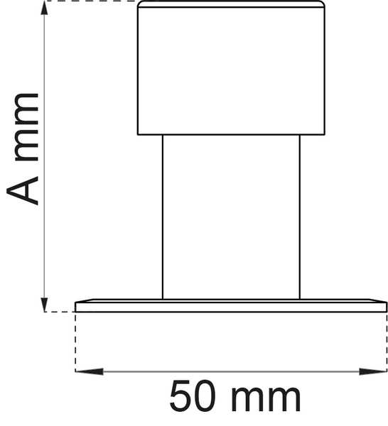DÖRRSTOPP HABO 2893 SVART PP