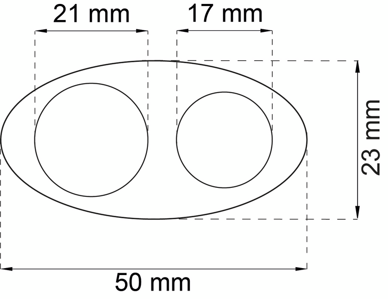 HANDTAGSBUFFERT HABO KOMBO TRANSPARENT D17/21MM