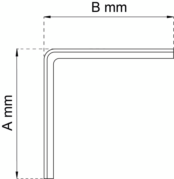 KONSOL HABO T-PROFIL SVART 300X300MM