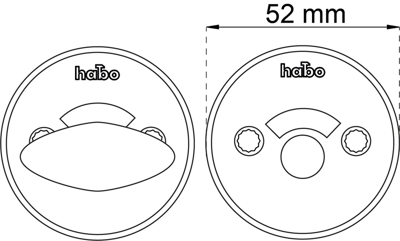 WC-BESLAG HABO A265 MATT MÄSSING