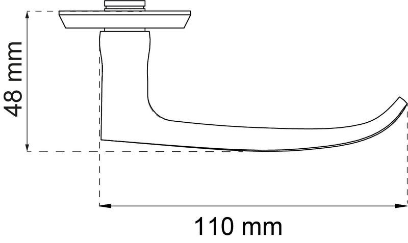 DÖRRHANDTAG HABO A1871 KROM