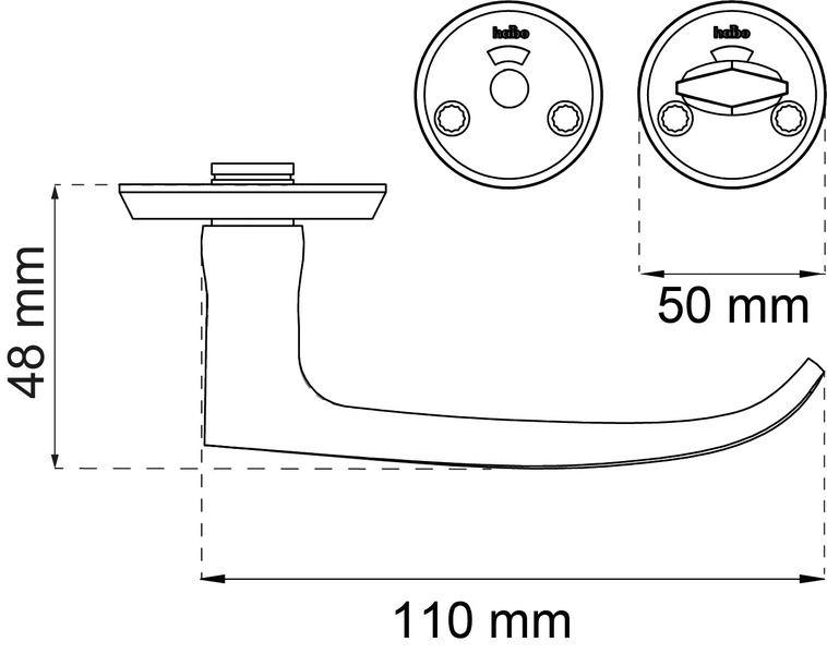 DÖRRHANDTAG A1871-A262 KROM