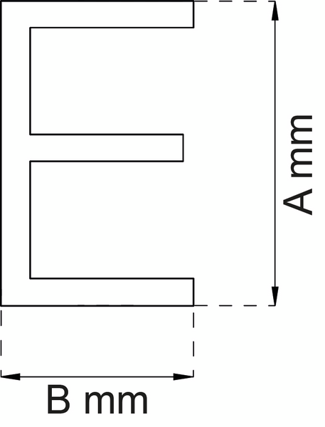 BOKSTAV HABO CONTEMPORARY LARGE, SVART E