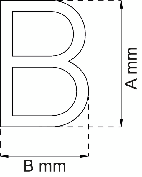 BOKSTAV HABO CONTEMPORARY SMALL, SVART B