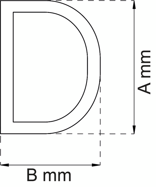BOKSTAV HABO CONTEMPORARY SMALL, SVART D
