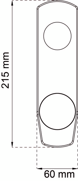 TÄCKSKYLT HABO 60 RF 215X60MM