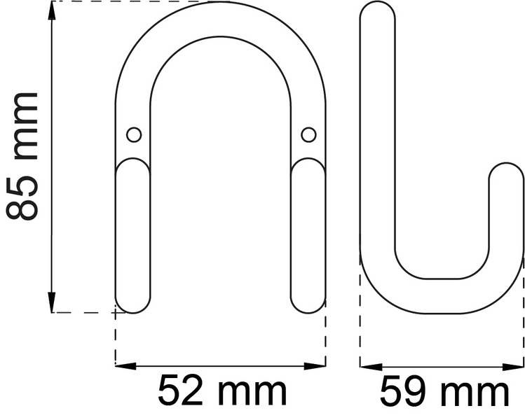 DUBBELKROK HABO SATURN VIT 160MM SB