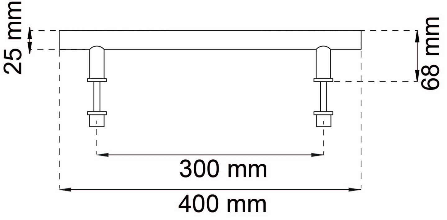 SKJUTDÖRRSHANDTAG HABO ENDLESS FURU CC300MM