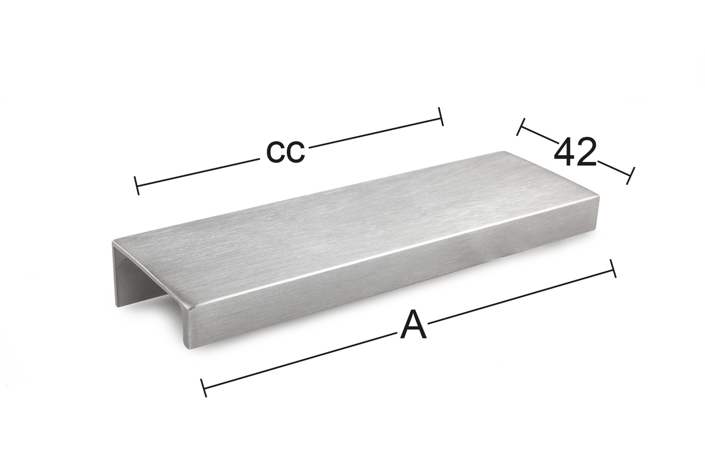 LÅDHANDTAG HABO ELLEN B ALU CC96MM 2ST