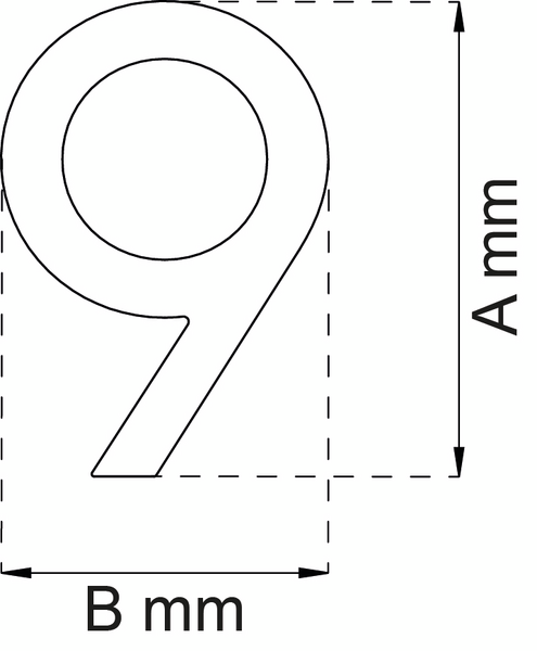 SIFFRA HABO MODERN LARGE SVART 9, 184MM