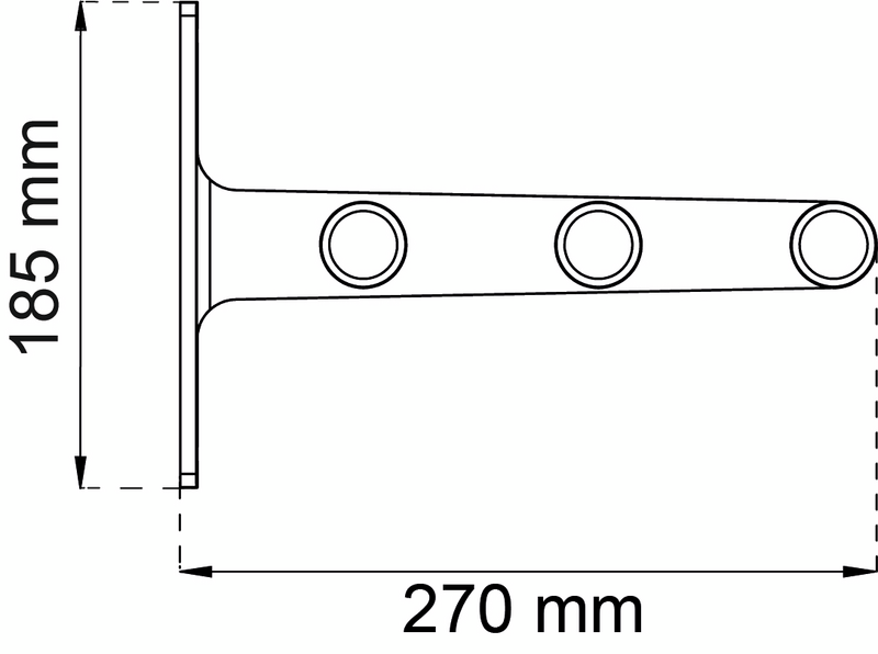 FÖRLÄNGNINGSKONSOL HABO ELEGANT, SVART PP